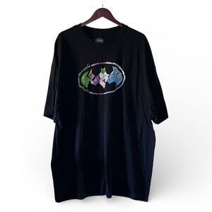 Batman Villains Logo Emblem T-Shirt Joker Two-Face PoisonIvy Mr. Freeze Size 4XL